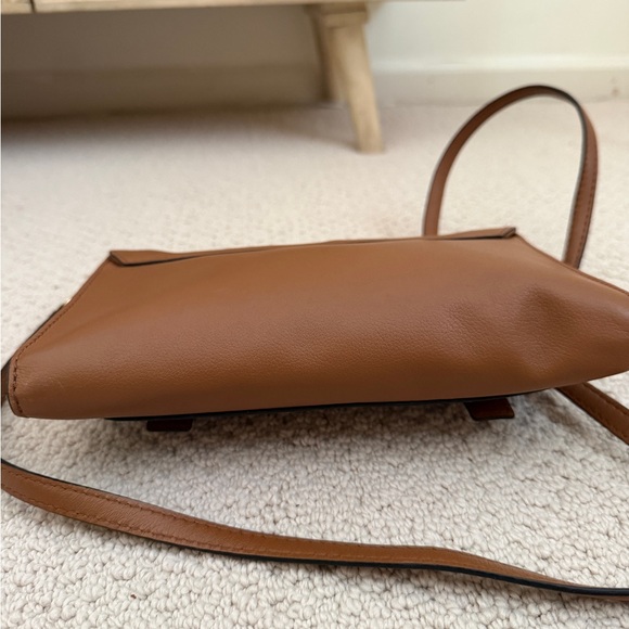 Kate Spade Tan Leather Crossbody Bag with Buckle Accents - Picture 3 of 6